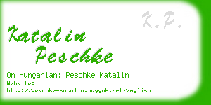 katalin peschke business card